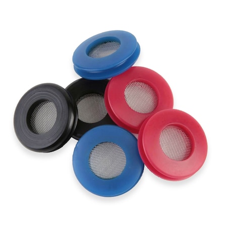 Velvac Gladhand Seal With Screen, Black 035177